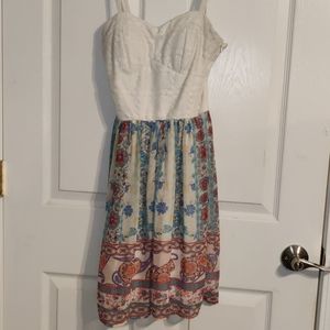 AUW small dress with a floral pattern